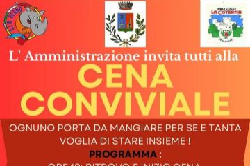 Cena conviviale e giochi di società